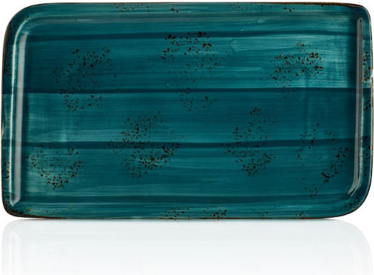 By Bone Rectangular Porcelain Green Serving Platter