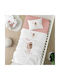 Borea Set Baby Sheets Crib Cotton Goodnight White 120x160cm