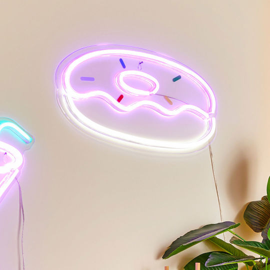 Неоново Декоративно Осветително Тяло Донът LED