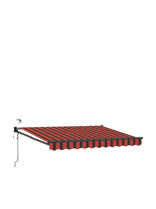 vidaXL Pavillon Terrasse mit LEDs Orange 3.5x2.5m