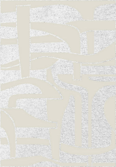 Ragolle Tweed Non-slip Rectangular Summer Silk Beige Rug 100x140cm