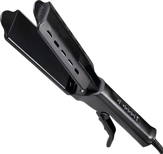 Avizar Straightener Curler All Hair Types 45w Fast Heating 50s Black