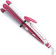 Avizar Drei-in-Eins Haarglätter Locken Styling Funktionen Weiß Pink