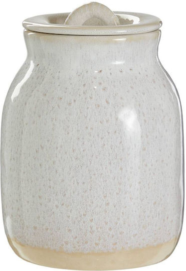 Butlers Portimao Vază Pentru Zahăr Cu Capac Ceramică Bej 13x13x13cm
