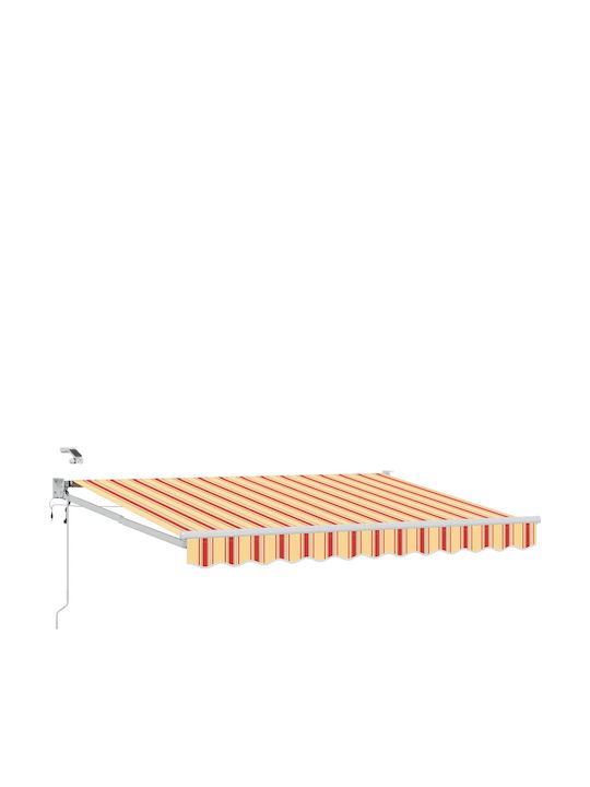 vidaXL Τέντα Βεράντας με Led Πολύχρωμη 3.5x2m