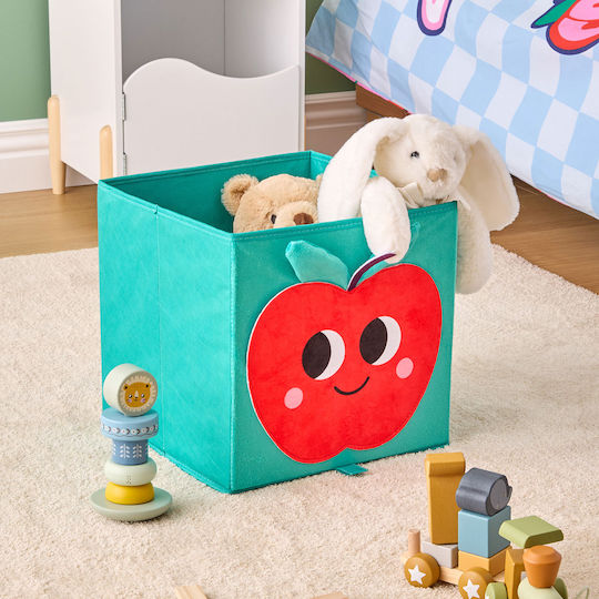 Children's Fabric Storage Box A-s Chachapop Turquoise 29x29x29cm
