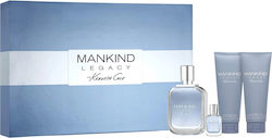 Kenneth Cole Set Mankind Legacy Eau De Toilette Pentru Bărbați 100 Ml + Mankind Legacy Balsam After-shave 100 Ml + Mankind Legacy Gel De Duș Și Șampon 2-în-1 100 Ml + Mankind Legacy Eau De Toilette Pentru Bărbați 15 Ml