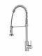 Hydra Vortice Kitchen Faucet Counter with External Spray Hose Silver