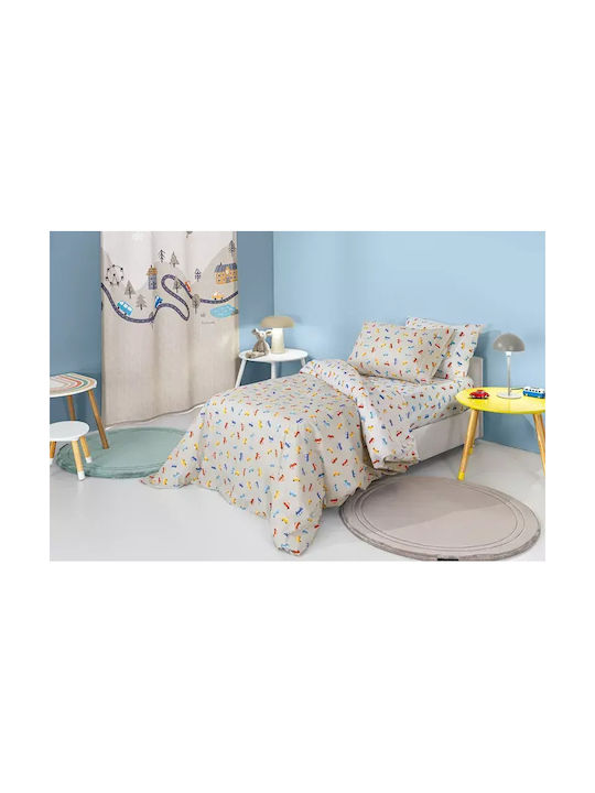 Guy Laroche Set Kids Sheets Single Cotton Roadt...