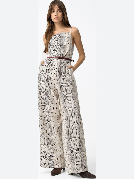 Tiffosi Damen Jumpsuit Εκκρού Tiffosi Damen Jumpsuit Εκκρού