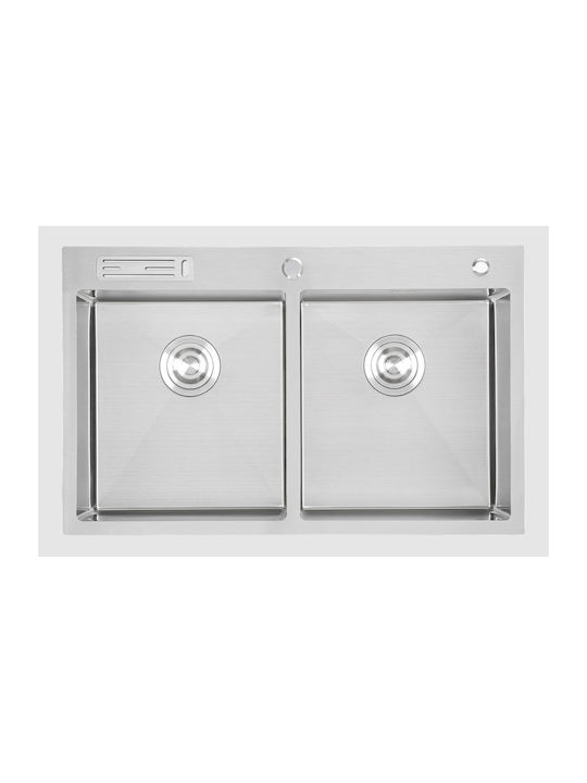 Hydra Drop-In Inox Küchenspüle M80xB50cm