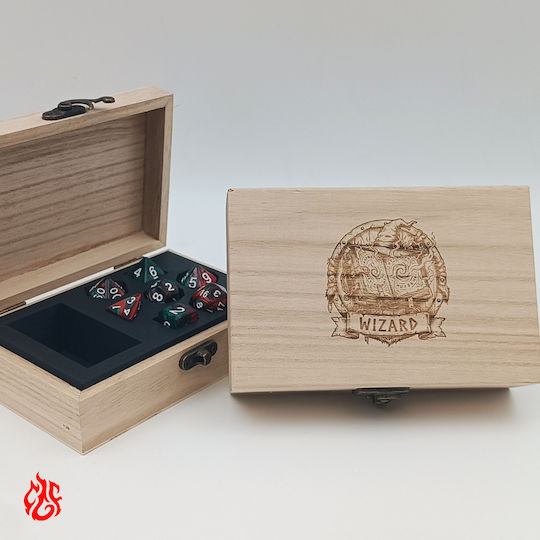 Holzkiste Würfel Wizard Laser Druck Klassen Dungeons & Dragons