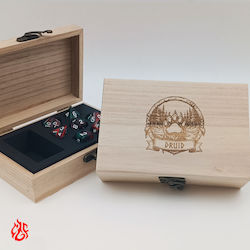 Wooden Dice Box Druid Laser Print Classes Dungeons Dragons