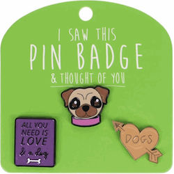 Gama Brands Set Insigne Pug 3 Bucăți 14444887