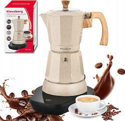 Klausberg Ηλεκτρικό Μπρίκι Espresso 6cups 500W Ασημί Klausberg Ηλεκτρικό Μπρίκι Espresso 6cups 500W Ασημί
