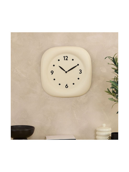 A-s Mifo Wall Clock Plastic Ecru Ø39cm