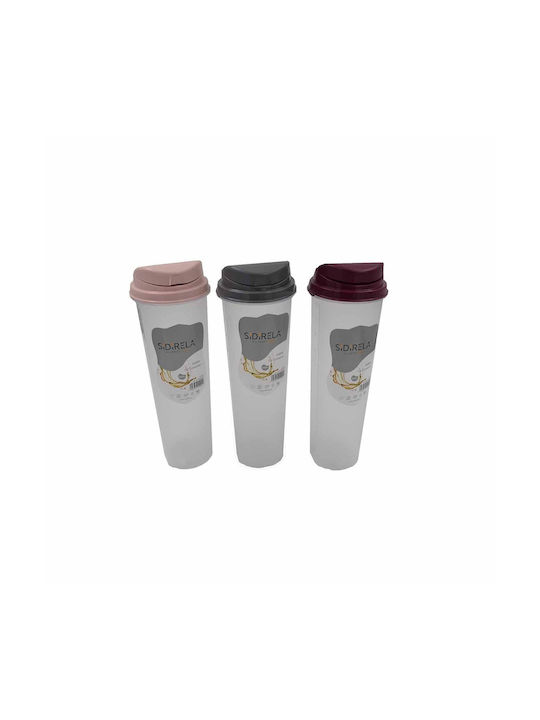 Sidirela Ölkanne Kunststoff mit Fluss 1000ml E-1922-1 Grau