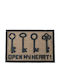 Sidirela Entrance Doormat Carpet with Non-Slip Backing Key Brown 40x60cm E-3249K