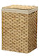 Kaemingk Decorative Fabric Basket with Cap and Handles Brown 40x31x58cm