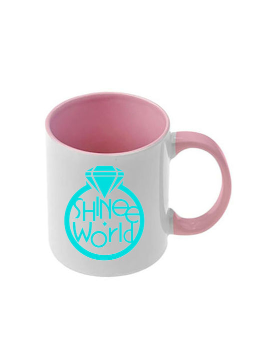 Κούπα Kpop Shinee Ροζ Λαβή Εσωτερικό
