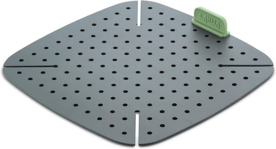 Βάση Ψήσιμο Φριτέζα Ζεστό Αέρα Lekue 1010156 22x22 Cm 20/+220°c Σιλικόνη Γκρι