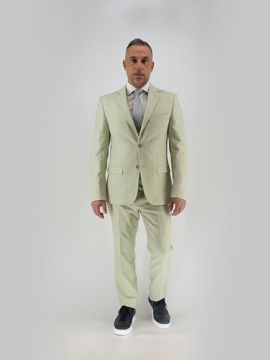 Men's Suit with Vest Mint