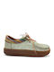 Damen Mokassins Leder Avocado