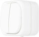 Popp Waterproof Recessed Wall Switch with Turquoise Frame