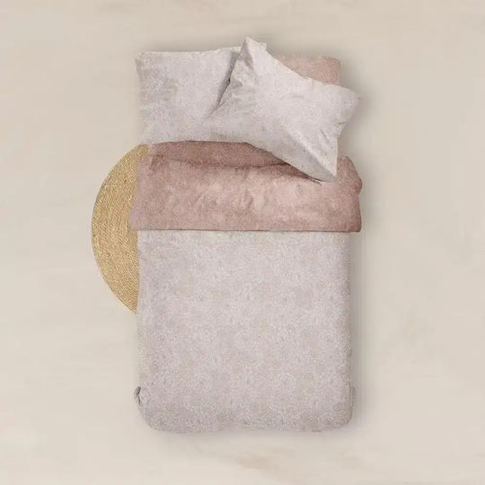 Borea Bloom Bettlaken Super-Doppel 4Stück 160x200+40cm mit Gummibettlaken