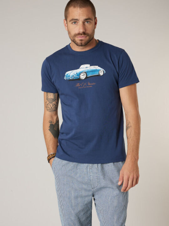 Deeluxe Deeluxe Herrenblusen Kurzarm T-Shirt Blau