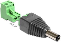 Delock Adapter DC 5,5 x 2,5 mm männlich zu Schraubklemme 2-polig 2-teilig 65488