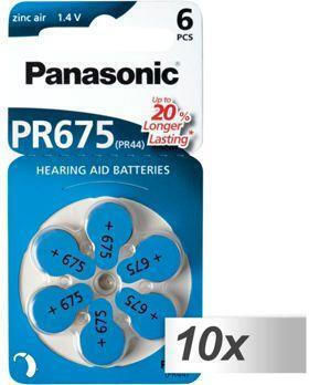 Panasonic Μπαταρίες Ακουστικών Βαρηκοΐας 675 1.45V 6τμχ
