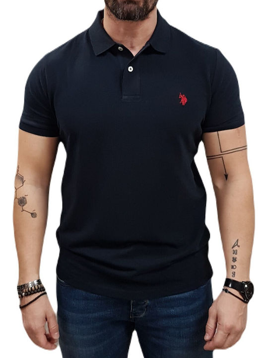 U.S. Polo Assn. Pique Polo T-shirt Blue Nero