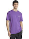 Grafisches Sportliches T-Shirt Lila