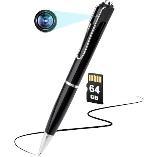 Spionagekamera Stift Full Hd Iuni W9 64gb Audioaufnahme Video-oder Ton