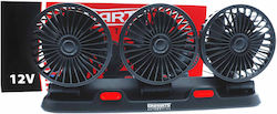 Einparts Ventilator Auto Triplu 12v Cu Moduri Reglabile