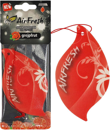 Airfresh Silber Sammlung Vanille Auto Lufterfrischer Anhänger 30 Tage Warm