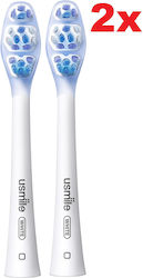 Capete Periuță de Dinți Advanced Whitening Usmile 2 Bucăți Îndepărtează Placa Bacteriană