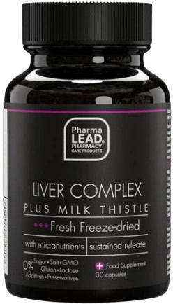 Pharmalead Black Range Liver Complex Plus Milk Thistle Supplement for Normal Liver Function 30 Capsules