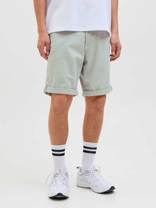 Jack & Jones Men's Shorts Chino Aqua Gray