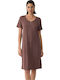 Minerva Summer Women's Nightgown Brown