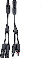 Conector Mc4 Y Panouri Solare 1 La 2 Mc4 Splitter Paralel Conexiune Panou Fotovoltaic 1000v 30a Cablu Solar Mc4 Y