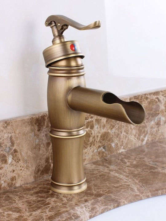 Landsh Retro Tall Copper Mixing Sink Faucet