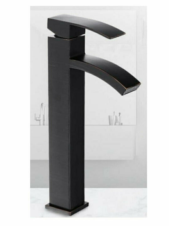 Landsh Mischung Waschbeckenarmatur Groß Edelstahl Bronze