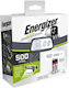 Energizer Wiederaufladbarer LED Kopf Taschenlampe IP67 mit Maximaler Helligkeit 500 Lumen