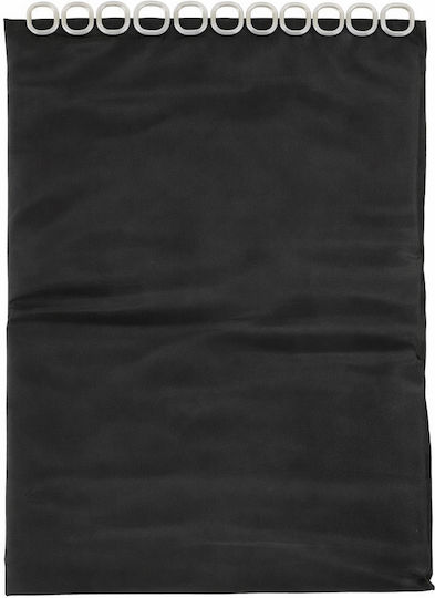 Landsh Shower Curtain 180x200cm Black