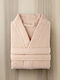 Nima Bathrobe with Collar Coral 250gsm