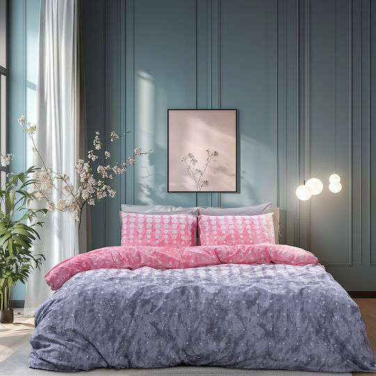 Beauty Home Set Pătură Single 160x230cm Glory Art 12372 Roz 12372PMMO