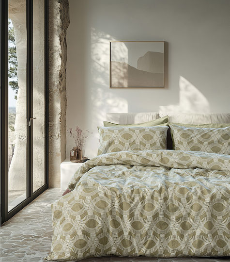 Beauty Home Σετ Πάπλωμα Μονό 160x230εκ. Glory Art 12377 Λαδί