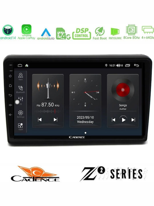 Cadence Car Audio System for Citroen C5 2008-2019 (Bluetooth/USB/WiFi/GPS/Apple CarPlay/Android Auto) with 10" Touch Screen